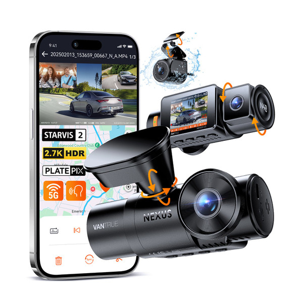Vantrue N4S Front, Rear & Cabin Dash Cam
