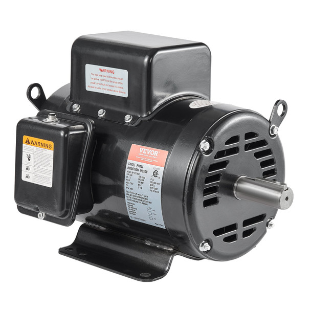 VEVOR 7.5HP Air Compressor Motor - 230V, 30A, 3450RPM, 184T Frame - High-Performance Electric Motor for Industrial & Commercial Air Compressors - Reversible CW/CCW