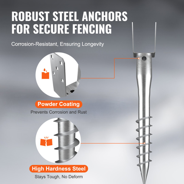 VEVOR No Dig Ground Anchor for 4x4 Posts (3.5" Actual)