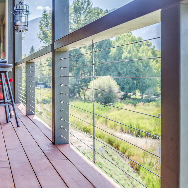 VEVOR 81 Pack 1/8" Stainless Steel Cable Railing Protector Sleeves - T316 Marine Grade - with Free Drill Bit - Wire Rope Protection for DIY Balustrade