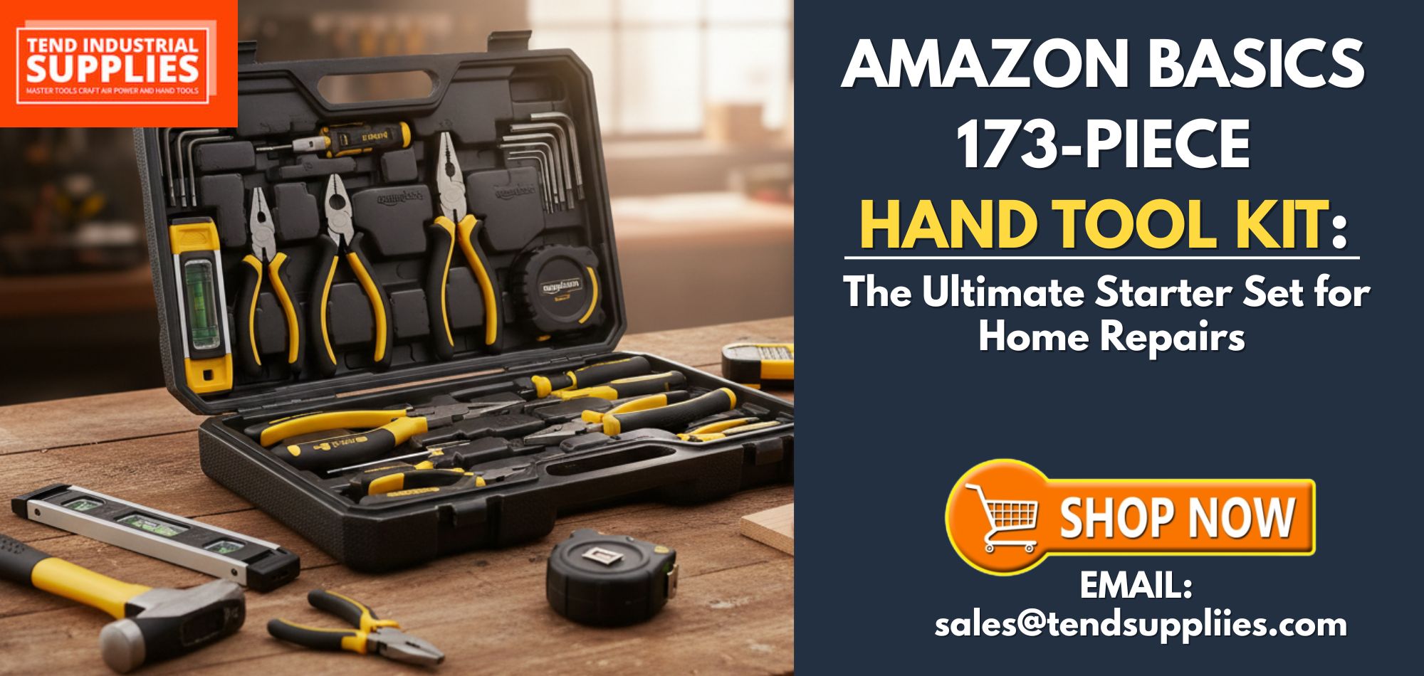 Amazon Basics 173-Piece Hand Tool Kit: The Ultimate Starter Set