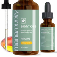 Sea Moss Liquid Drops 10,000 mg Organic Irish Sea Moss Gel
