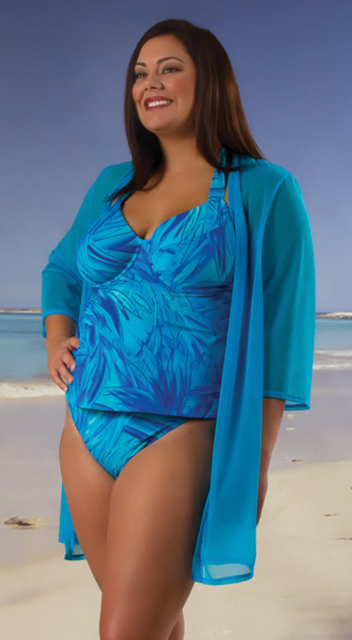 Women's Sheer Beach Cover-up Jacket | Custom Swimwear