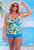 Amazing Bandeau Tankini with Retro Straps Over The Shoulder #418OTS bra cup size B-D