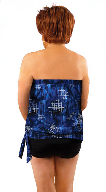 strapless bandeau tankini