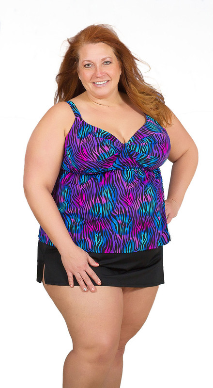 Plus size skirt swimsuit Clearance