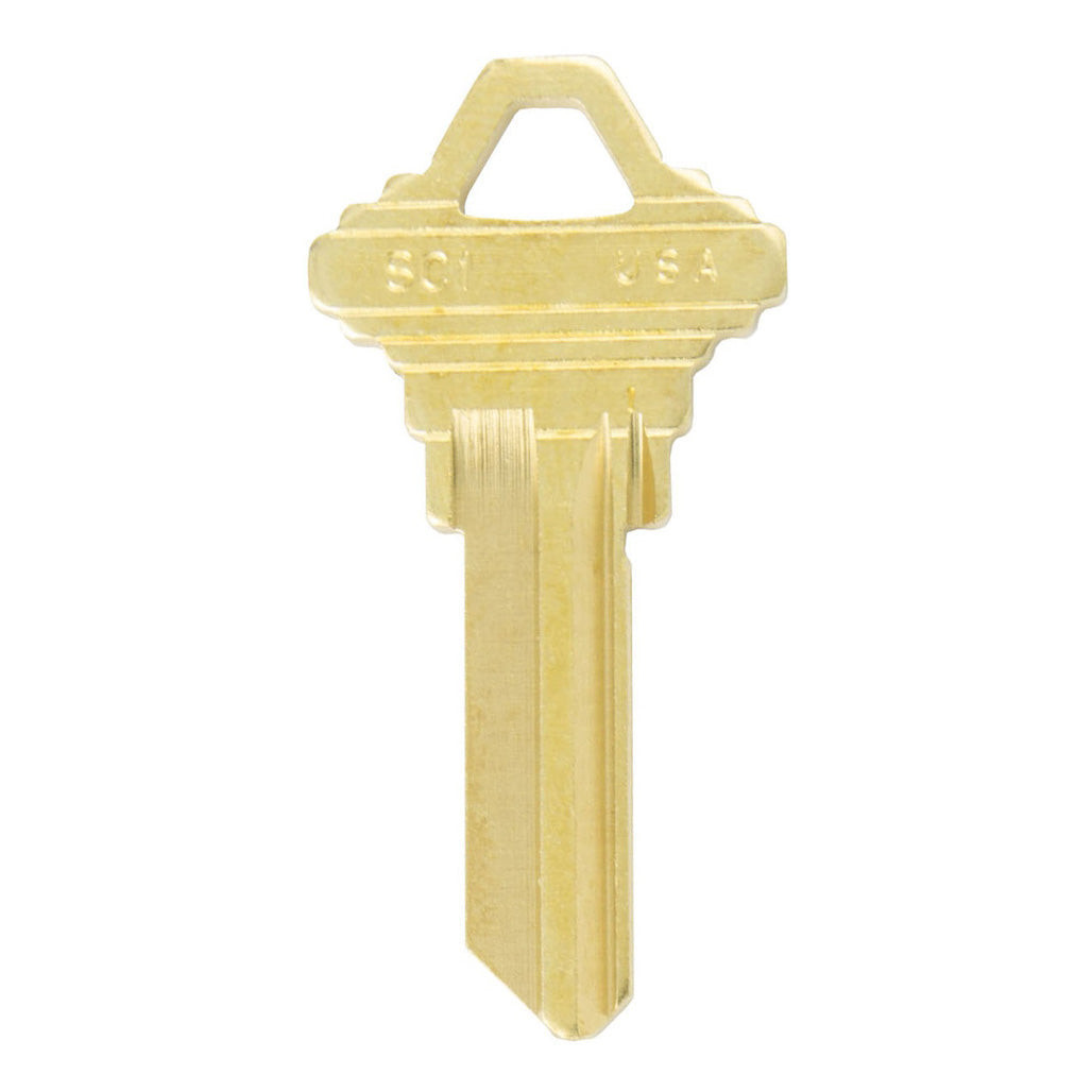 Sc1 Key Outline ILCO SC1 1145 Schlage Key Blank - Brass - 50 Pack ilco Residential ...