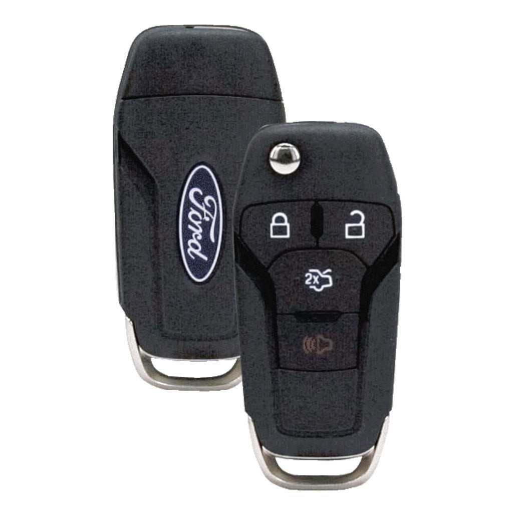 Custodia Protettiva Per Chiave Auto Ford Flip Key A 3 Pulsanti – ABS E Silicone Con Pulsanti Fosforescenti (Compatibile Fiesta/Focus/Kuga)