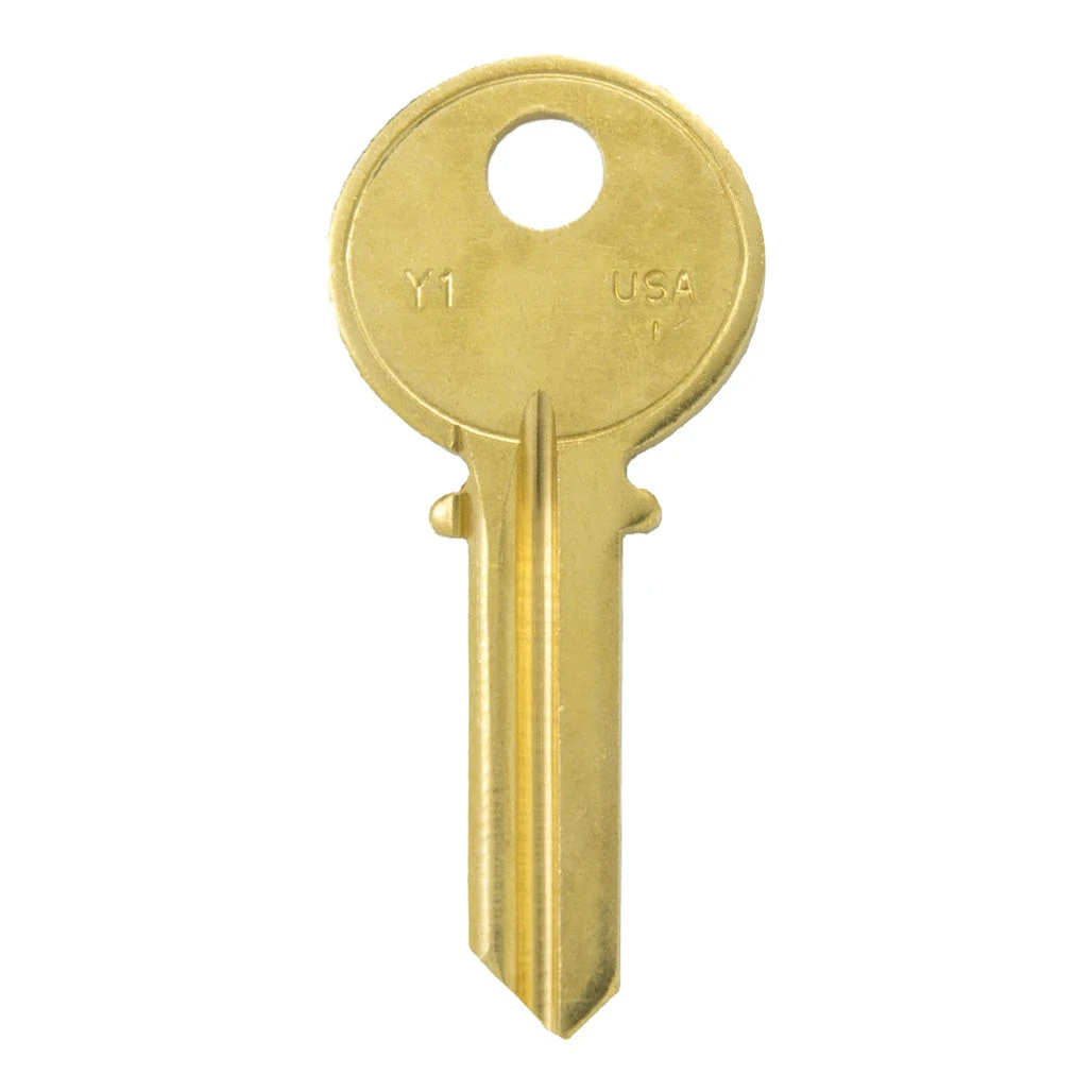 ILCO Y1 E8E1R 50 Yale Key Blank - Brass - 50 Pack ilco Key Blanks