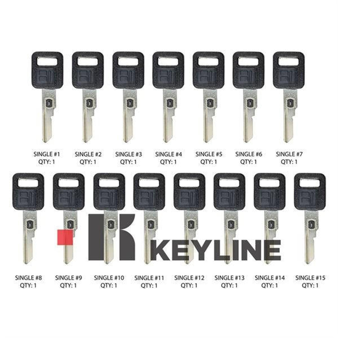 ILCO SingleSided VATS Key Bundle ilco VATS Keys