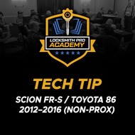 Tech Tip 2:  2012–2016 Scion FR-S / Toyota 86 (Non-Prox)