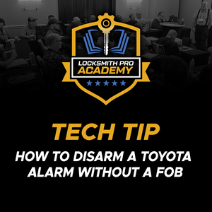 How to Disarm a Toyota Alarm Without a Fob