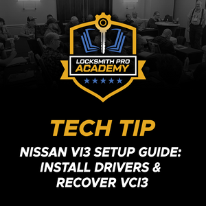 Nissan VI3 Setup Guide: Install Drivers & Recover VCI3