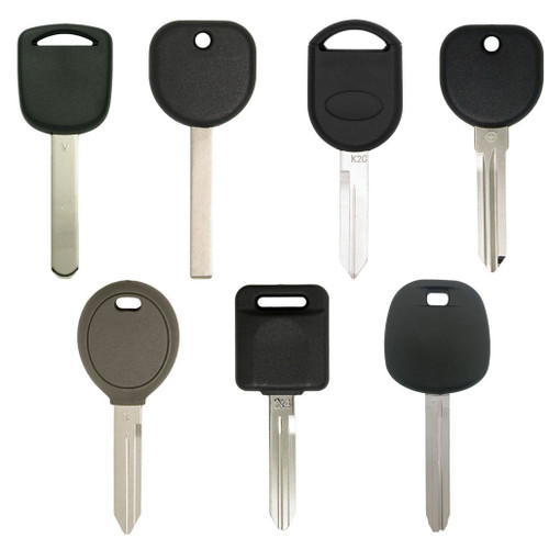 Keyless2Go Transponder Key Bundle For Select Honda / Toyota / & GM Vehicles - Premium Aftermarket