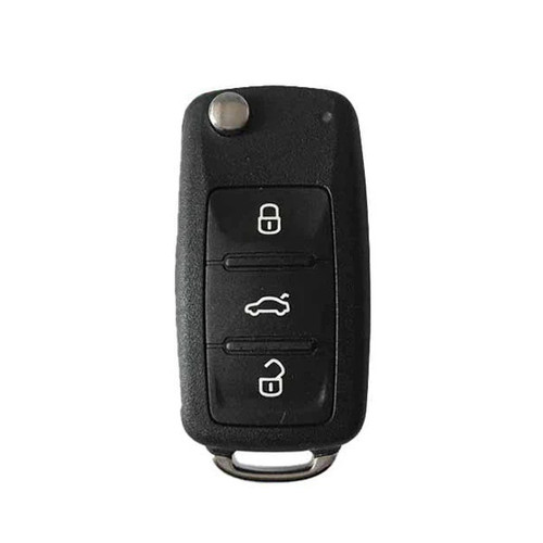 KEYLESS2GO Volkswagen 4-Button Flip Key NBGFS93N 5K0837202EC 315 MHz, Premium Aftermarket