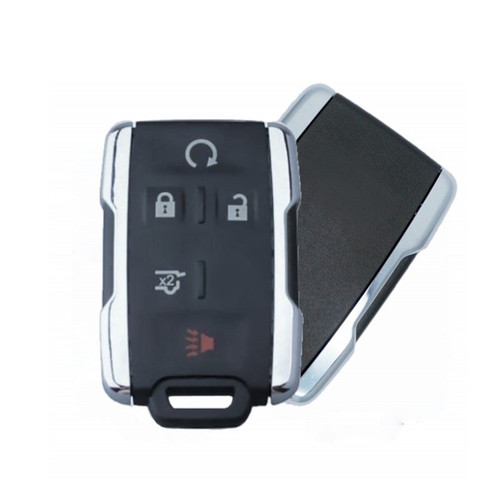 GM 5-Button Remote M3N-32337100 13580081 / 13577768 315 MHz Chrome Trim, Standard Aftermarket