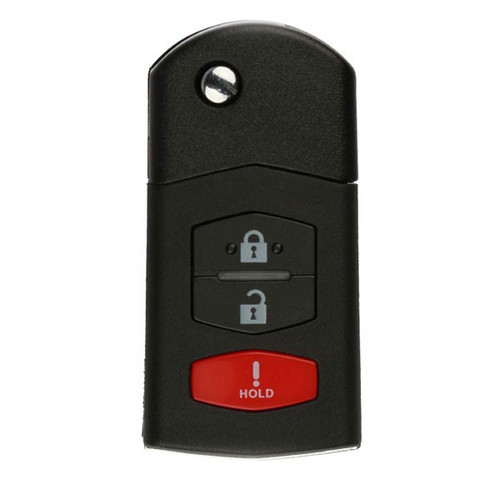 Mazda 3-Button Remote Head Key KPU41788 FE04-67-5RYB, GP7A-67-5RYB 315 MHz, Standard Aftermarket