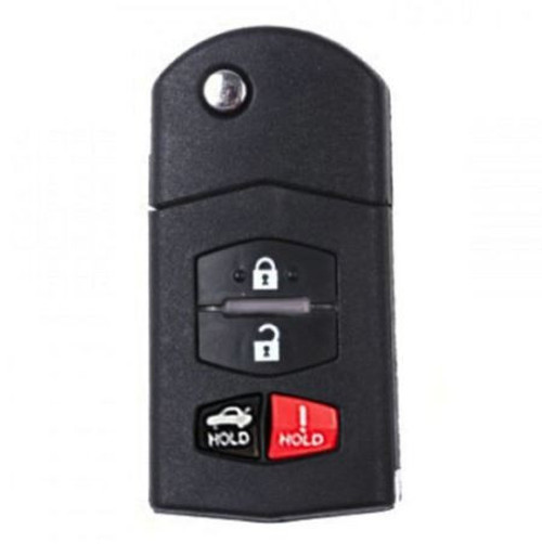 Mazda 4-Button Flip Key 5WK43451E GS4B-67-5RYA 315 MHz, Standard Aftermarket  