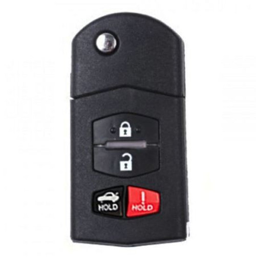 Mazda 4-Button Flip Key 5WK43451E GS4B-67-5RYA 315 MHz, Standard Aftermarket

