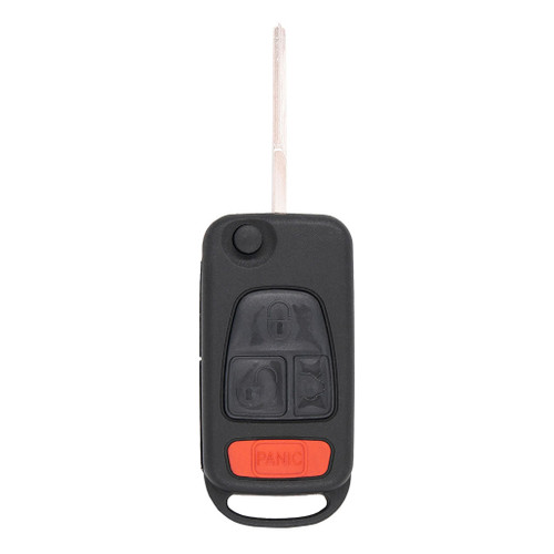 Mercedes 4-Button Flip Key NCZMB1K W163 - 44 (PCF7935) Chip - HU64 315 MHz, Standard Aftermarket