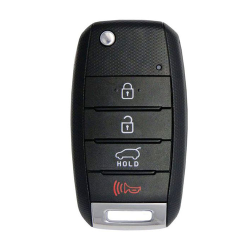 Hyundai / KIA 4-Button Flip Key Shell, Standard Aftermarket