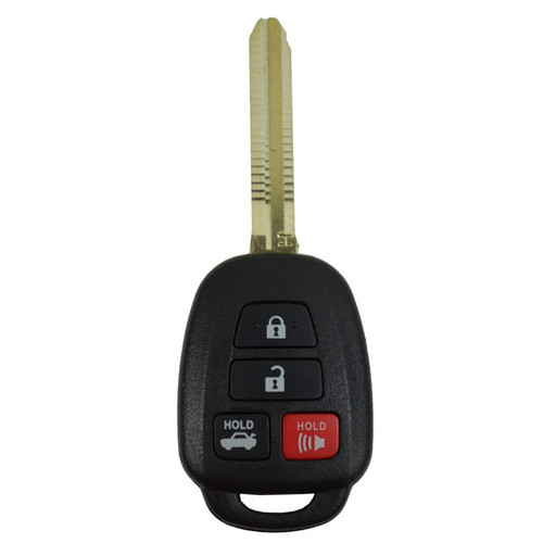 Toyota 4-Button Remote Head Key HYQ12BEL H Chip 89070-02880 315 MHz, Standard Aftermarket