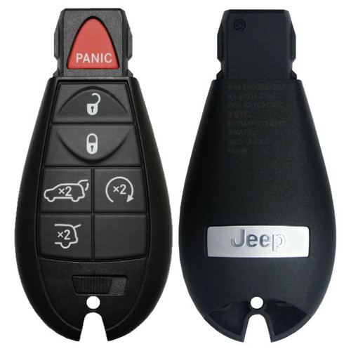 Jeep 6 Button Fobik Key 433 MHz IYZ-C01C 68051666AI NEW OEM