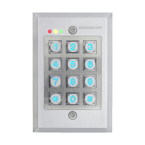 SECO-LARM - SK-1123-FDQ - ACCESS CONTROL DIGITAL KEYPAD - 1000 USERS - WEATHERPROOF - VANDAL RESISTANT - FLUSH MOUNT