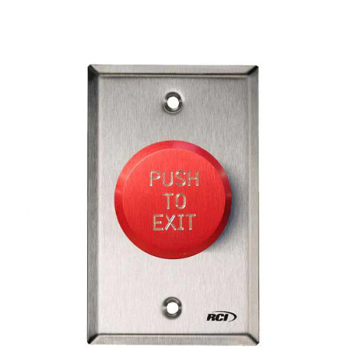 RCI 991R-PTD32D Pnuematic Time Delay Exit Pushbutton
