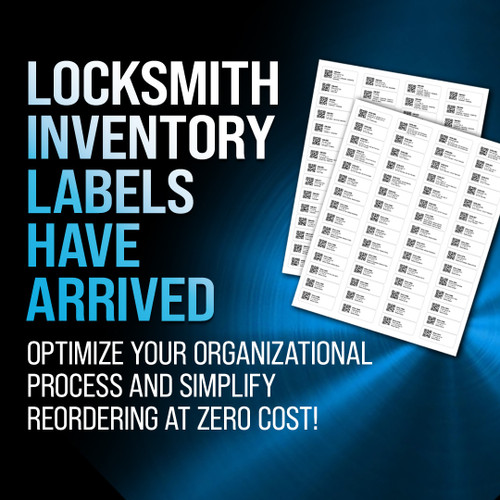 Locksmith Inventory Labels - Includes Over 700 Top Sellers