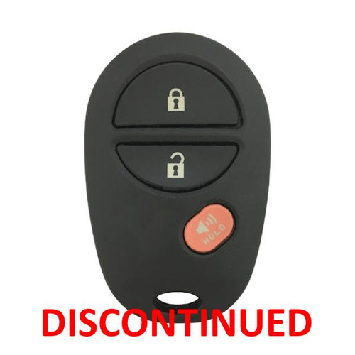 Toyota 3-Button Remote GQ43VT20T 89742-AE010 315 MHz, New OEM (DISCONTINUED)