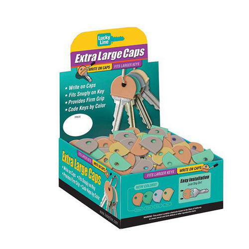 LUCKY LINE COUNTER DISPLAY EXTRA LARGE KEY CAPS - 150 PC - ASST. COLOR