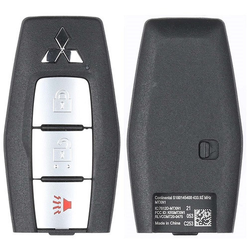 Mitsubishi 3 Button Smart Key KR5MTXN1, 8637C253, 433 MHz - Refurbished, Grade A
