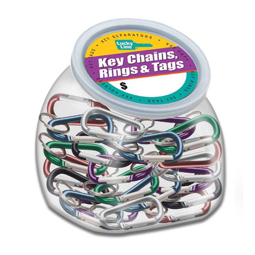 LUCKY LINE 46027 STANDARD C-CLIP ALUMINUM - 75 PC JAR