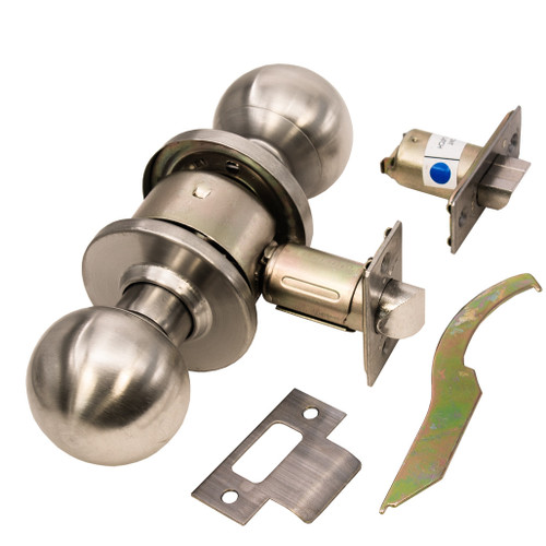 ARROW XRK01-BD-32D Passage Cylindrical Knob Lock-Stainless Steel