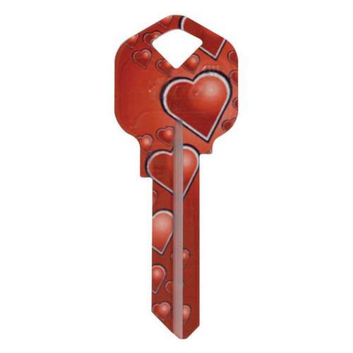 ILCO KW11 HEART Print Personalized Key, Pack of 10