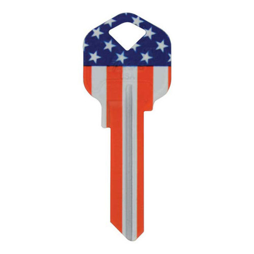 ILCO KW11 US FLAG Print Personalized Key, Pack of 10