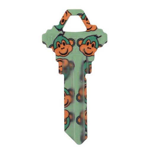 ILCO SC1 MONKEY Print Personalized Key, Pack of 10