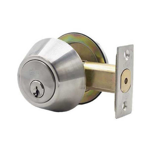 DeGuard Premium Single Cylinder Deadbolt - Polished Brass - Grade 3 - KW1