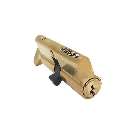 Kenaurd Profile Cylinder – Single Sided – Thumb Turn – US3 – Polished Brass - (SC1 / KW1) ( 2-3/4" 70mm )
