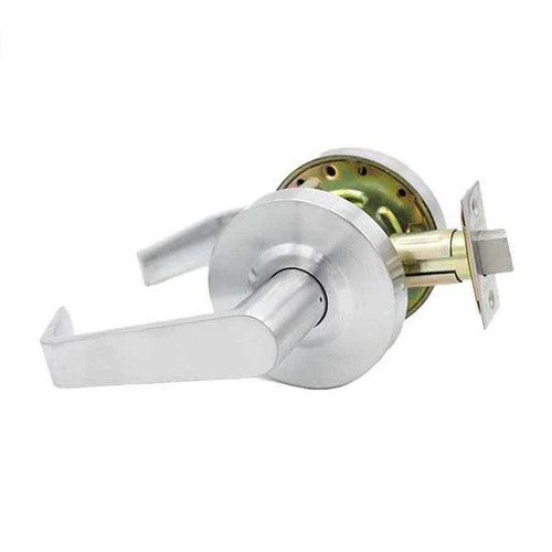 Kenaurd Commercial Lever Set Handle - 2-3/4” Standard Backset - Satin Chrome - Passage - Grade 2