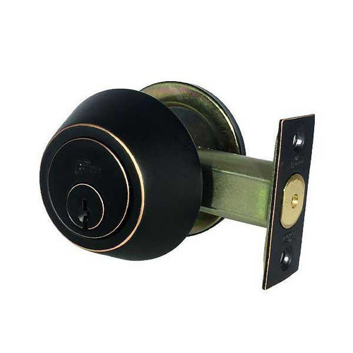 DeGuard Premium Single Cylinder Deadbolt - Oil Rubbed Bronze - Grade 3 - ( KW1 )