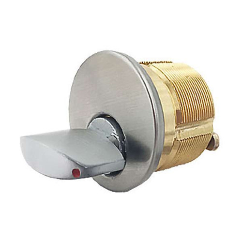 Kenaurd Premium Thumb-Turn Mortise Cylinder - 1-1/4" - 26D - Satin Chrome
