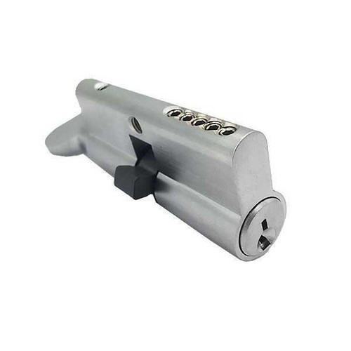 Kenaurd Profile Cylinder – Single Sided – Thumb Turn – 26D – Satin Chrome - (KW1) (3-1/2" 90mm)