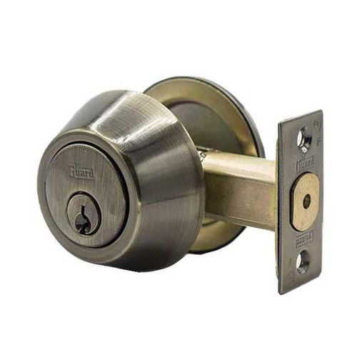 DeGuard Premium Single Cylinder Deadbolt - Antique Brass - Grade 3 - ( SC1 )