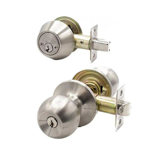 Kenaurd Premium Combo Lockset W/ Double Deadbolt - Stainless Steel (KW1)
