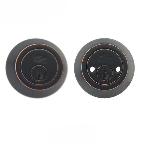 DeGuard Heavy Duty Double KW1 Cylinder Deadbolt Lock - Oil Rubbed Bronze Finish
