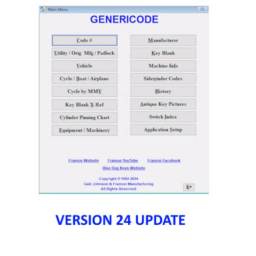 Framon Genericode Version 24 Update