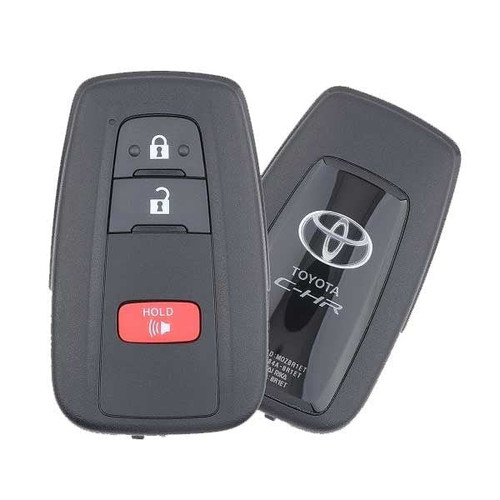 Toyota 3 Button Proximity Smart Key C-HR Logo MOZBR1ET, 89904-10051, 315 MHz - Refurbished Grade A