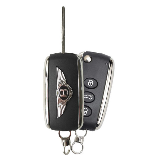 Bentley 4 Button Remote Flip Key KR55WK45032, 3W0-959-753-BQ, 315 MHz - Refurbished, Grade A